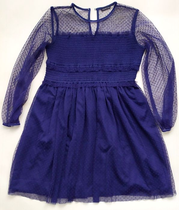 J. Crew СУКНЯ для дівчинки темно-синього кольору тюлевое синее платье