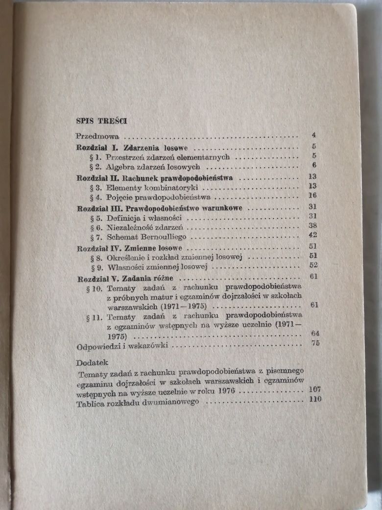 "Zbiór zadań z rachunku prawdopodobieństwa"