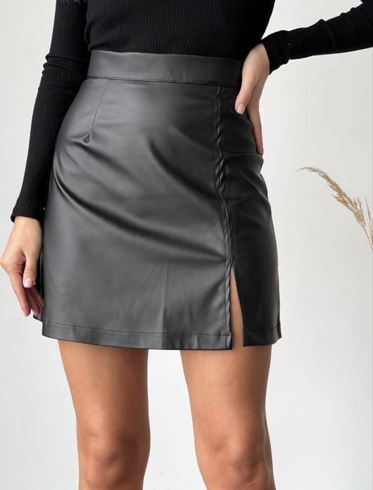 Шкіряна спідниця, Чорна спідниця, мініюбка