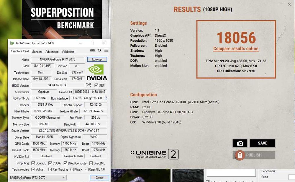 ігрова відеокарта RTX3070 Gigabyte EAGLE OC в ідеалі. пломба. TRADE-IN