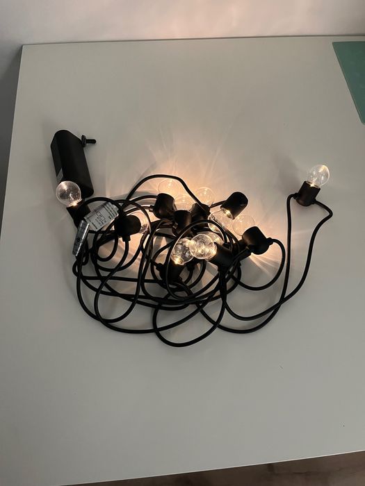 IKEA Girlanda LED, 12 lampek, zewnętrzne/na baterie