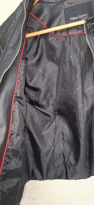 Skórzana kurtka czarna