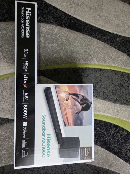 OKAZJA Nowy Soundbar Hisense AX3100Q 3.1 500W