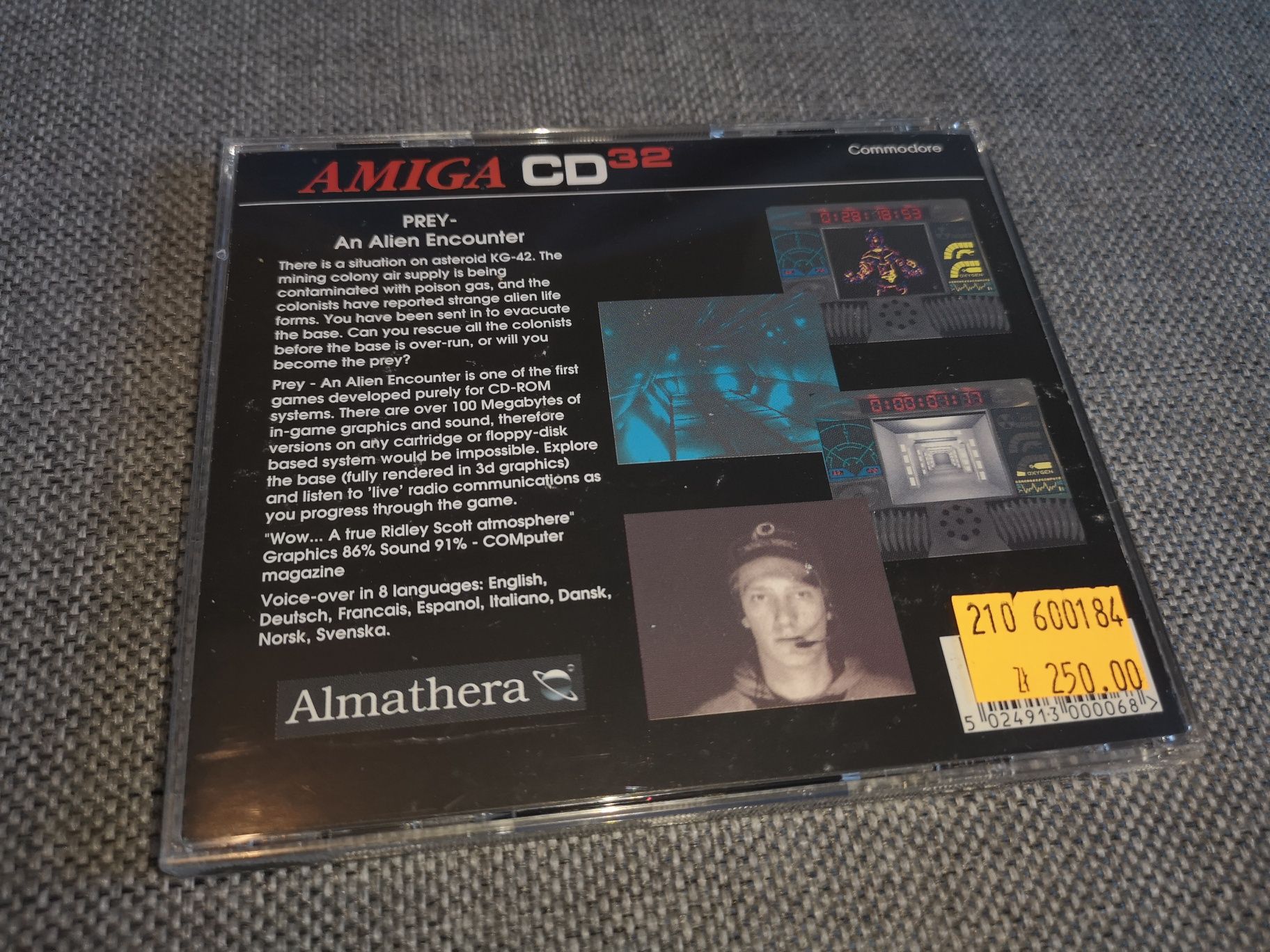 Prey AMIGA CD32 gra (stan bdb+) kioskzgrami