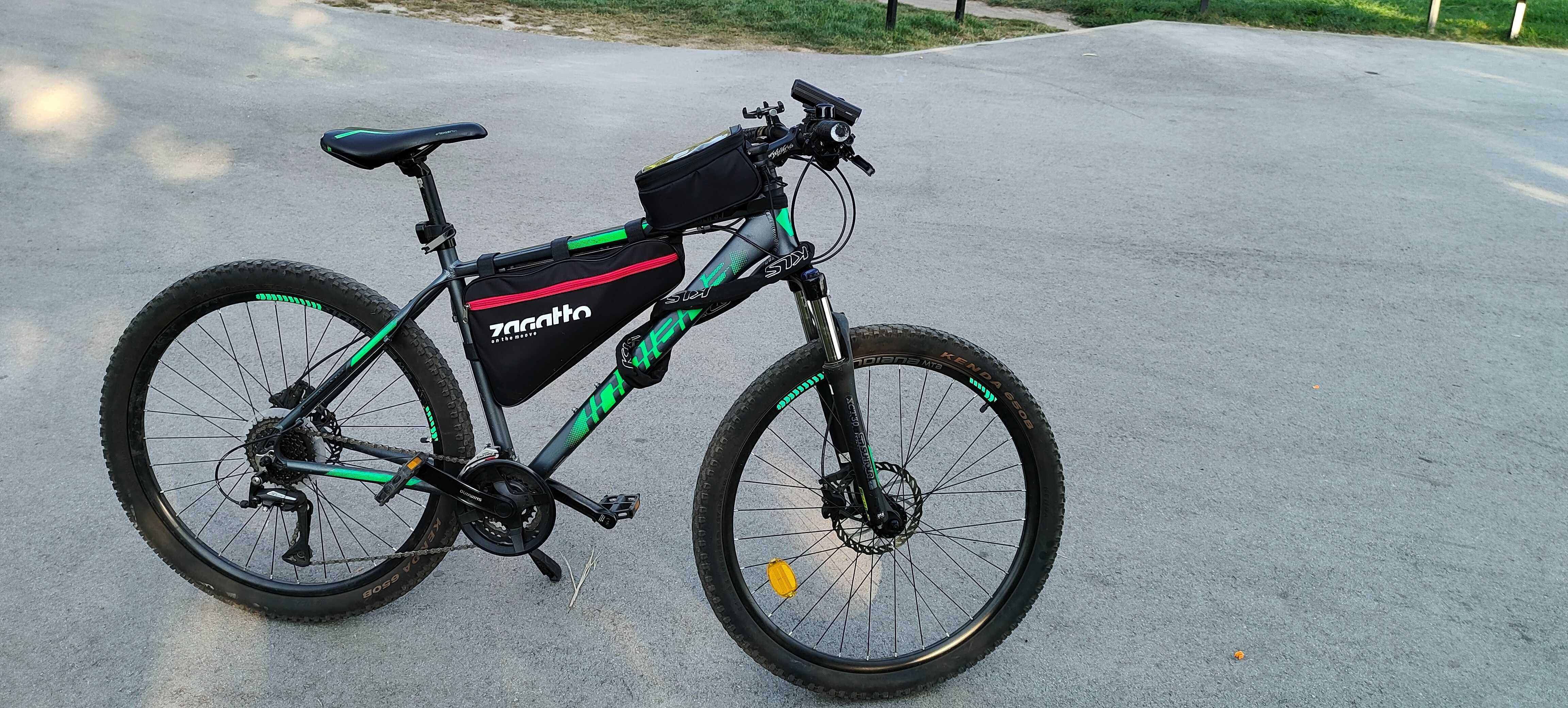 Rower MTB INDIANA X-Pulser 3.7 M21 27.5 cala męski Grafitowo-zielony