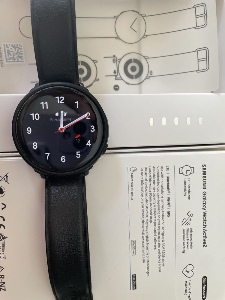 Samsung Galaxy Watch Active 2 stal Czarny LTE 44 mm