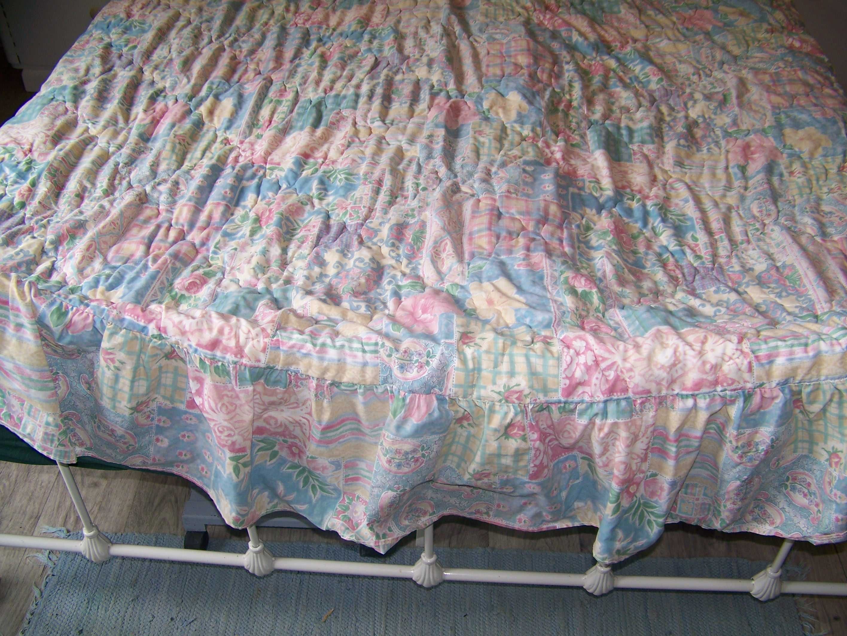 narzuta na łóżko w stylu patchwork 190/226 cm