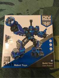 Zabawka robot toys 5 robotów w 1 do skręcania pojazdy wojskowe