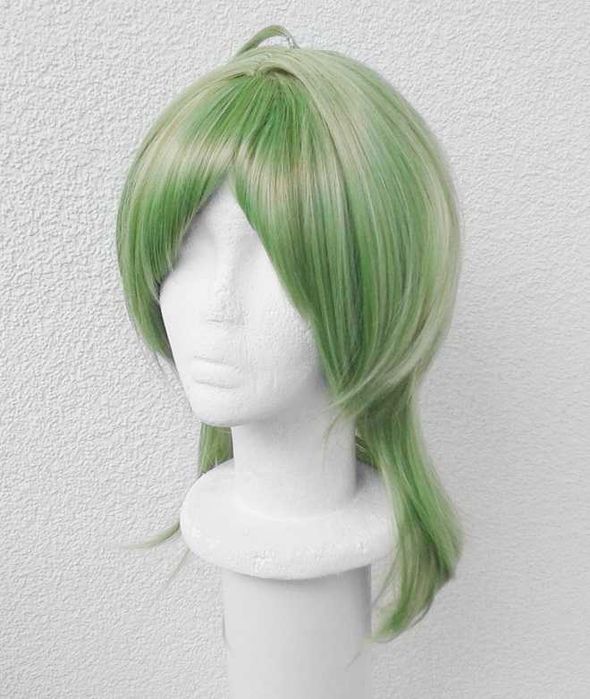 Zielona peruka cosplay zielony wig Collei Genshin Impact Ezreal LoL