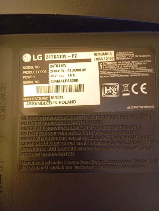 Vários componentes para televisores LG