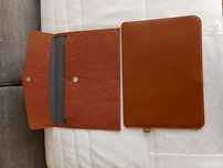2x piękne etui brąz do tablet max 10.1 cala/laptop 13.3-13.6 cala