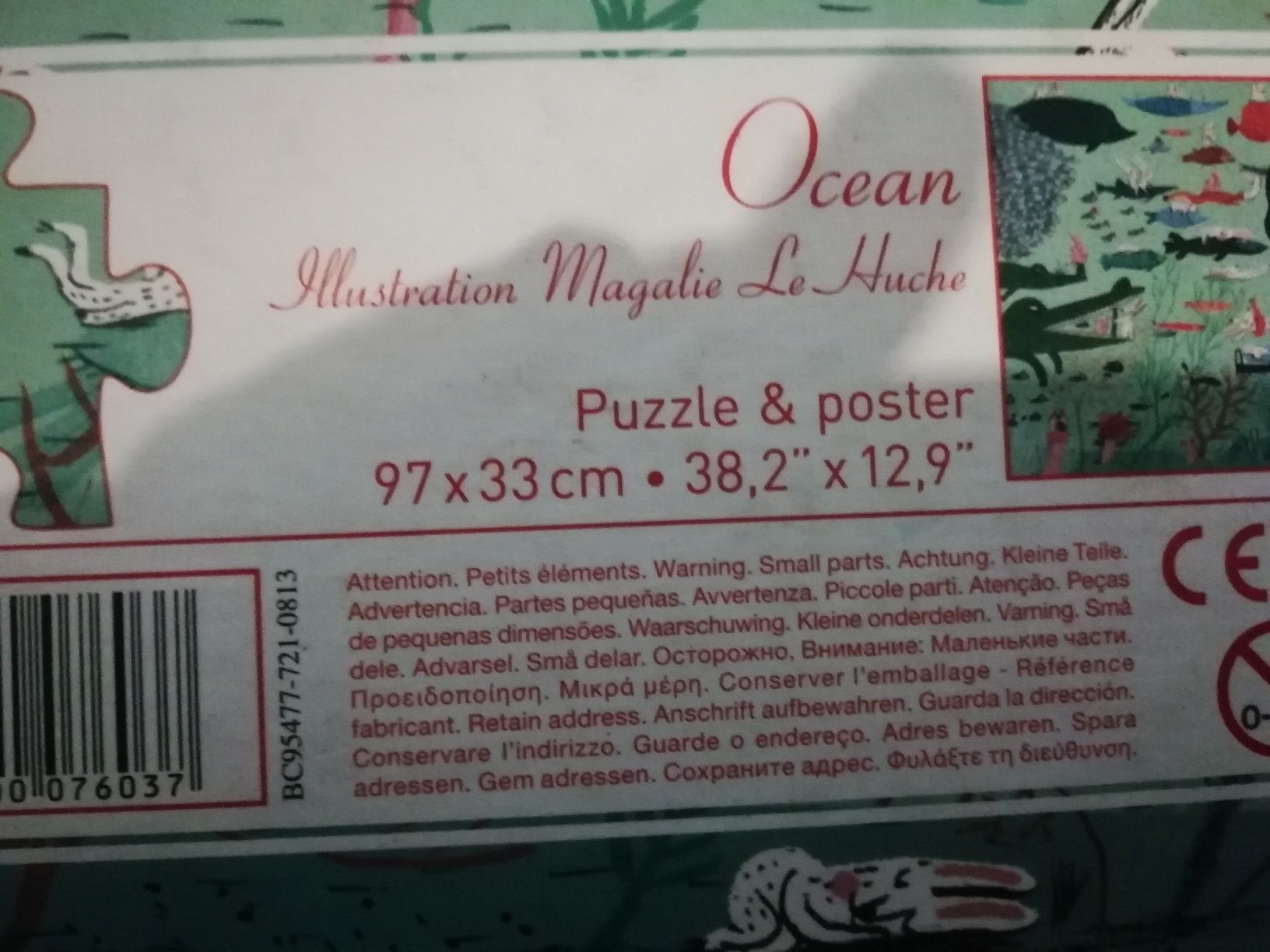 Puzzle djeco de 200 peças - o oceano