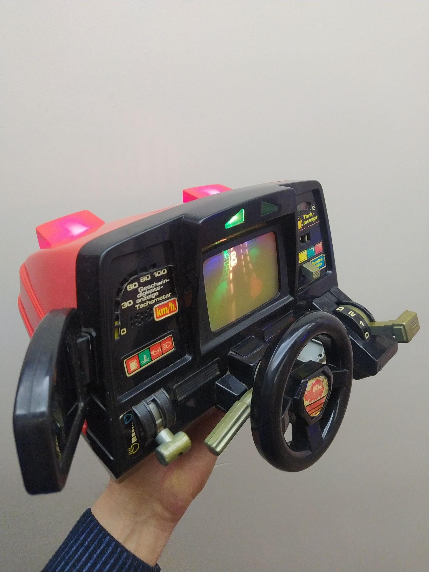 Dickie Spielzeug retro kokpit konsola symulator wyścigów hobby