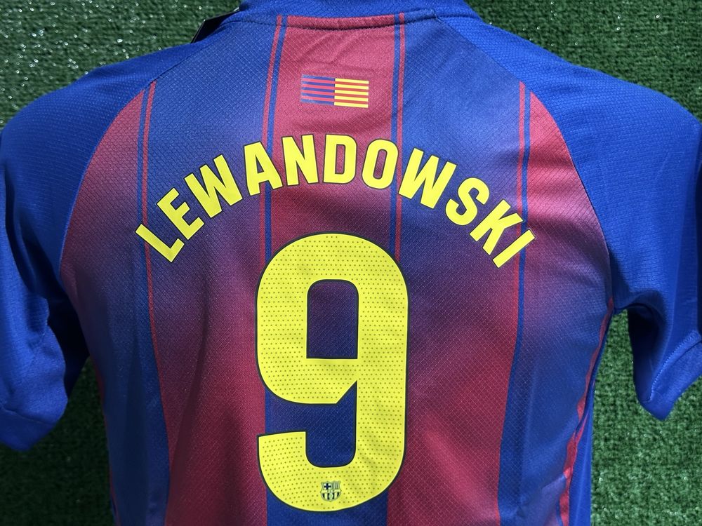 Koszulka FC Barcelona Lewandowski #9 Roz. 28, 11-13 lat, 150-160 +free