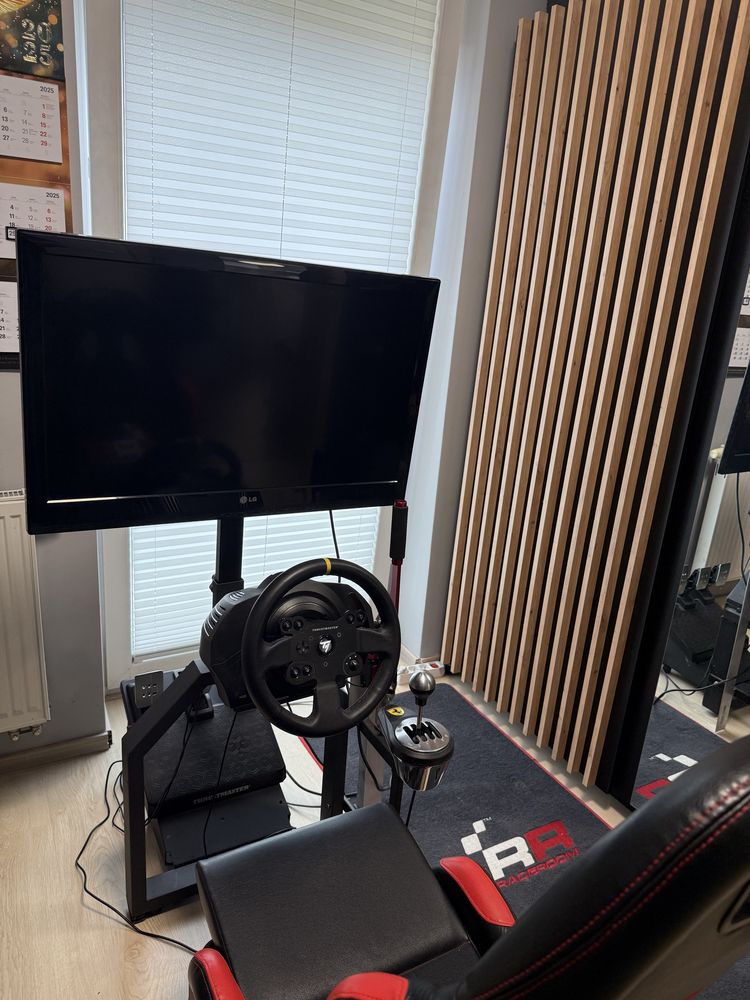 Playset, SIM RACE - stelaż, kierownica, pedały, shifter, hydrołapa, TV