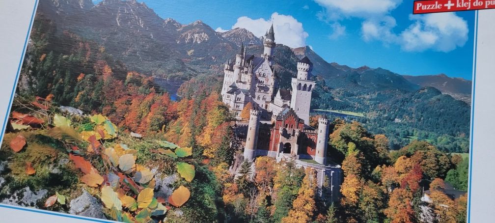 Grube Puzzle 1000 elementów Zamek Neuschwanstein