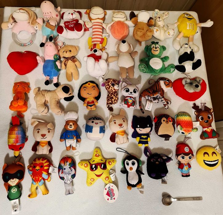 Hurtowa Sprzedaż Pluszaków Maskotki Posortowane na rozmiary oraz Mix