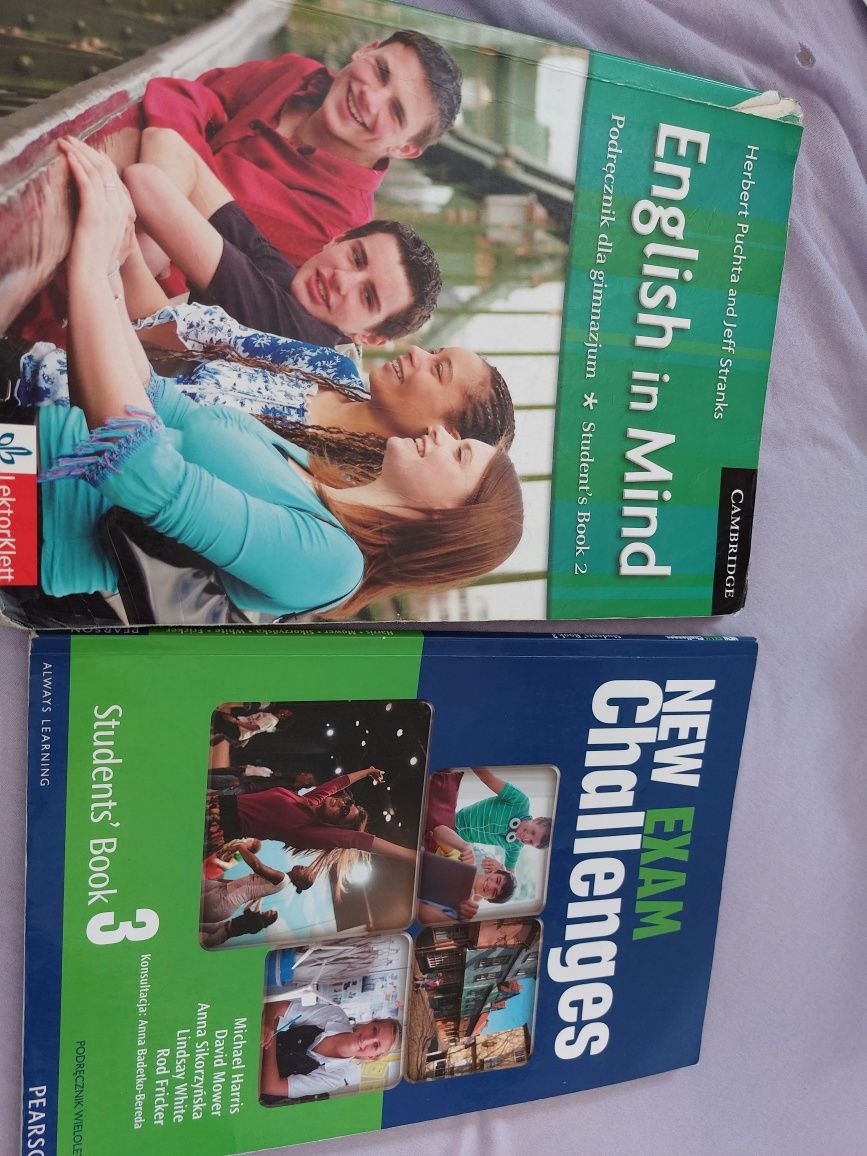 2 książki do nauki języka angielskiego English in Mind 2, New Exam Ch