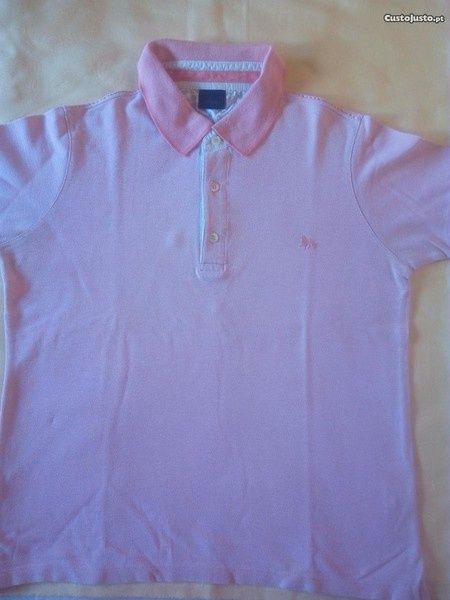Polos algodão cor rosa tamanhos M - Bom estado