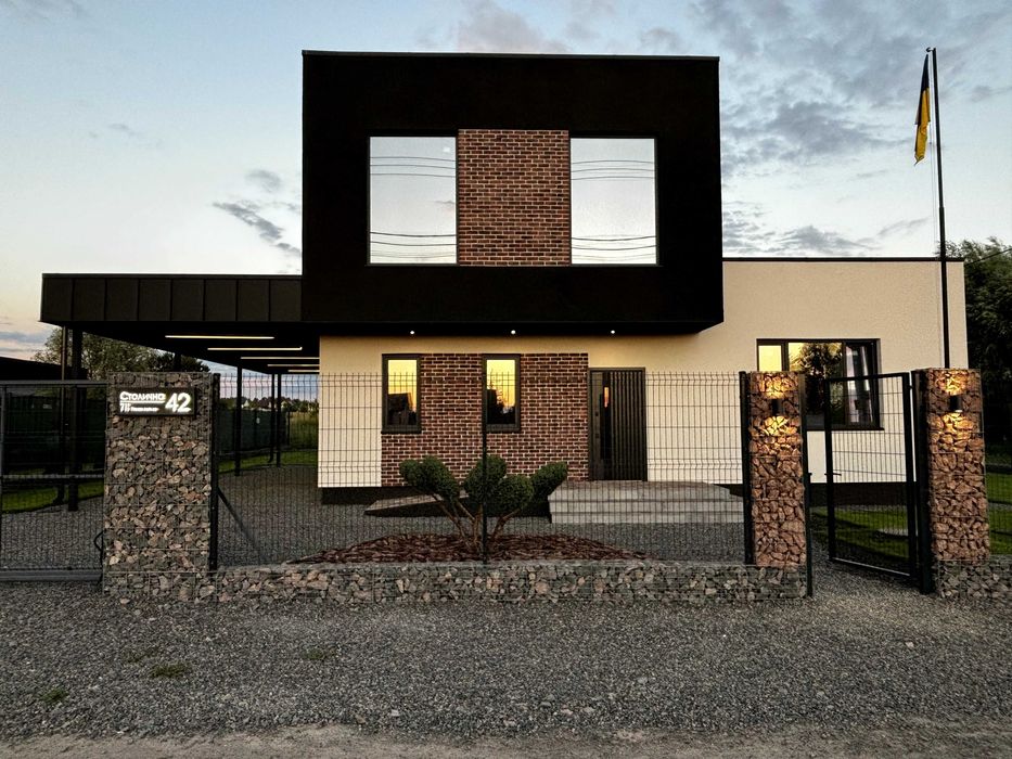 Ексклюзивний двоповерховий будинок 154м2 + 64м2 тераси у с. Шевченкове