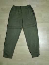 Joggery w kolorze khaki Zara rozm. S Nowe