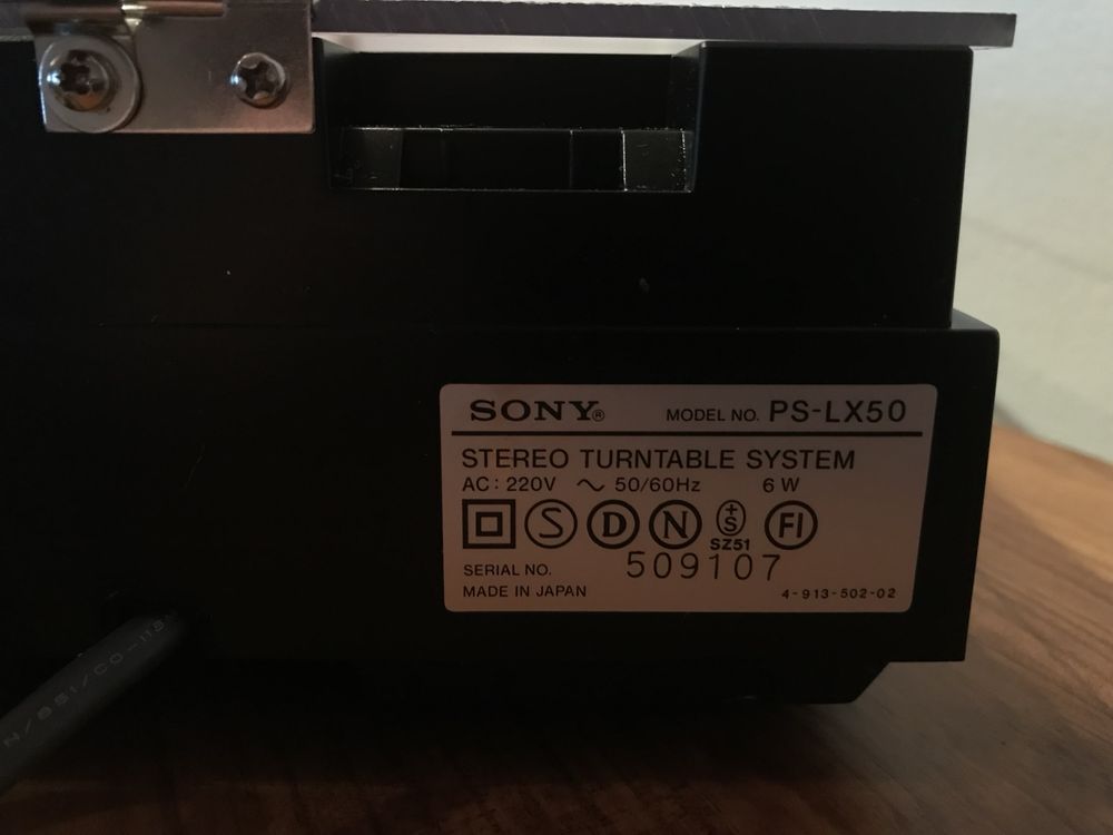 Gira discos vinil prato Sony PS-LX50