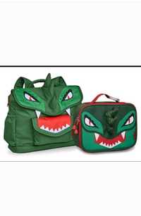 Набір рюкзак і сумка ланч бокс для 1-4 класів дино динозавр крутий
