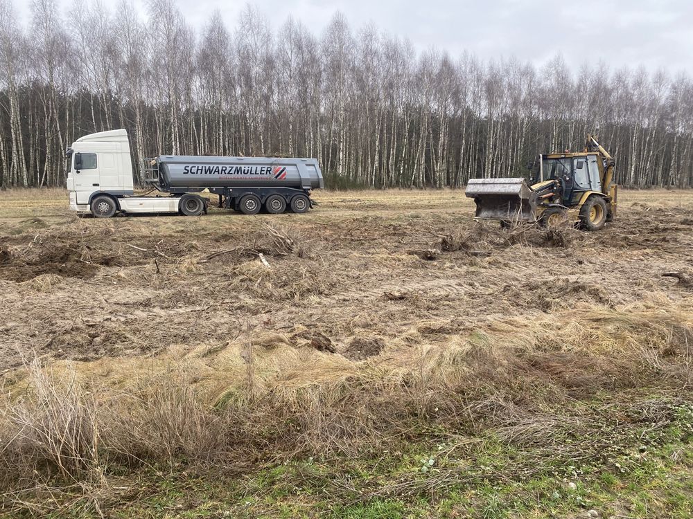 Prace ziemne,utwardzanie terenu,rozbiorki,materiały sypkie