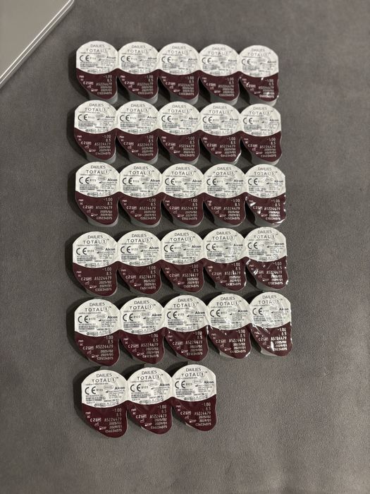 Контактні лінзи Total 1 денні ( на -1 )