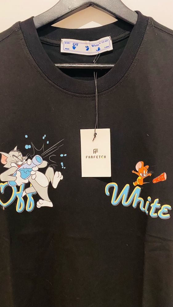 koszulka Off White męska Tom i Jerry XL XXL