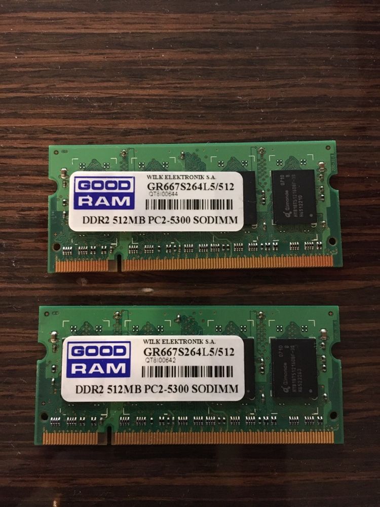 Pamieć Ram DDR2 1 gb  , laptop notebook