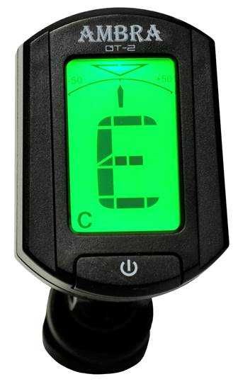 Tuner chromatyczny AMBRA QT-2 stroik do gitary basu skrzypiec ukulele