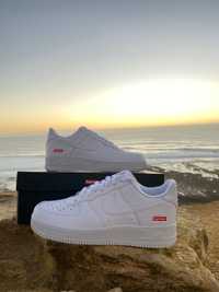 Air force 1 white - supreme todos os tamanhos