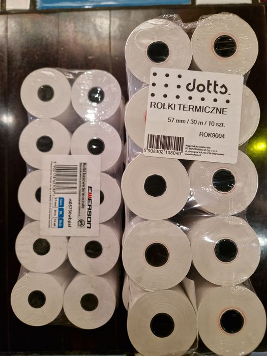 Sprzedam Rolki termiczne 57 mm/ 30 mm / 10 szt X5 sztuk.