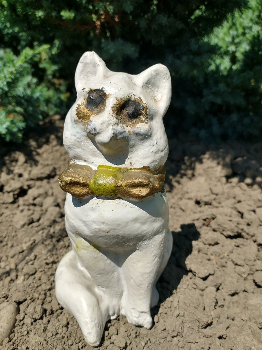 Статуетка кота, гіпсова, давня