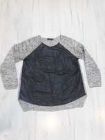sweter m&s skorzana  wstawka 38