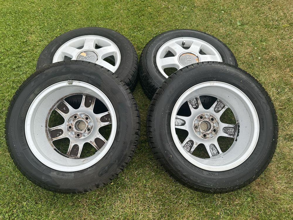 Felgi 15 cali 5x100 razem z oponami zimowymi