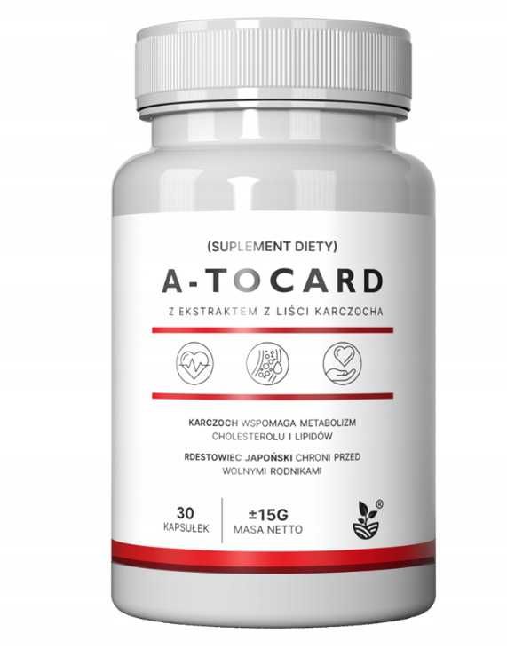 A-tocard 30 kaps. karczoch rdestowiec SERCE CHOLESTEROL