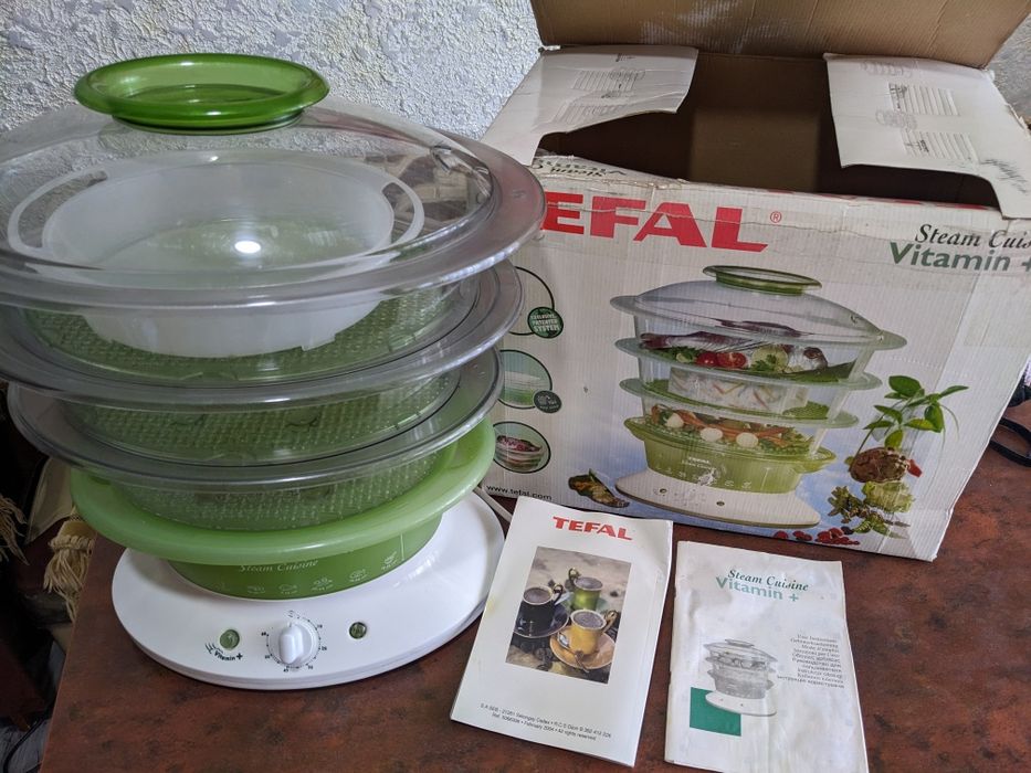 Пароварка Tefal витамин+

Пароварка Tefal витамин+ трех ярусная в хоро
