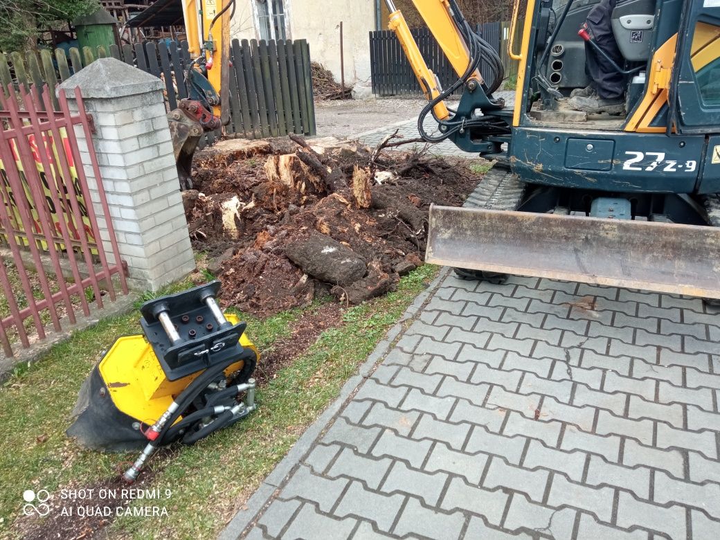 Frezowanie Pni Usługi Minikoparką Bochnia Kraków Brzesko KOTERBA