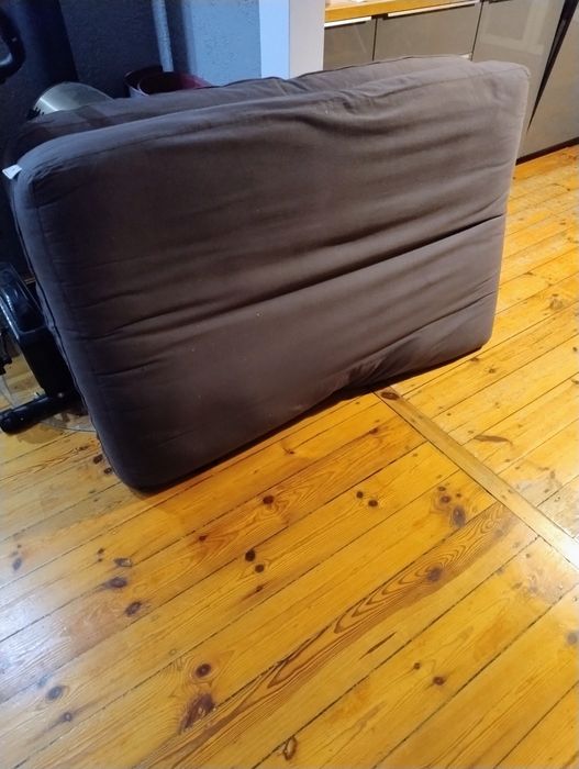 Futon materac polski 140x90 dwie sztuki gruby pokrowce