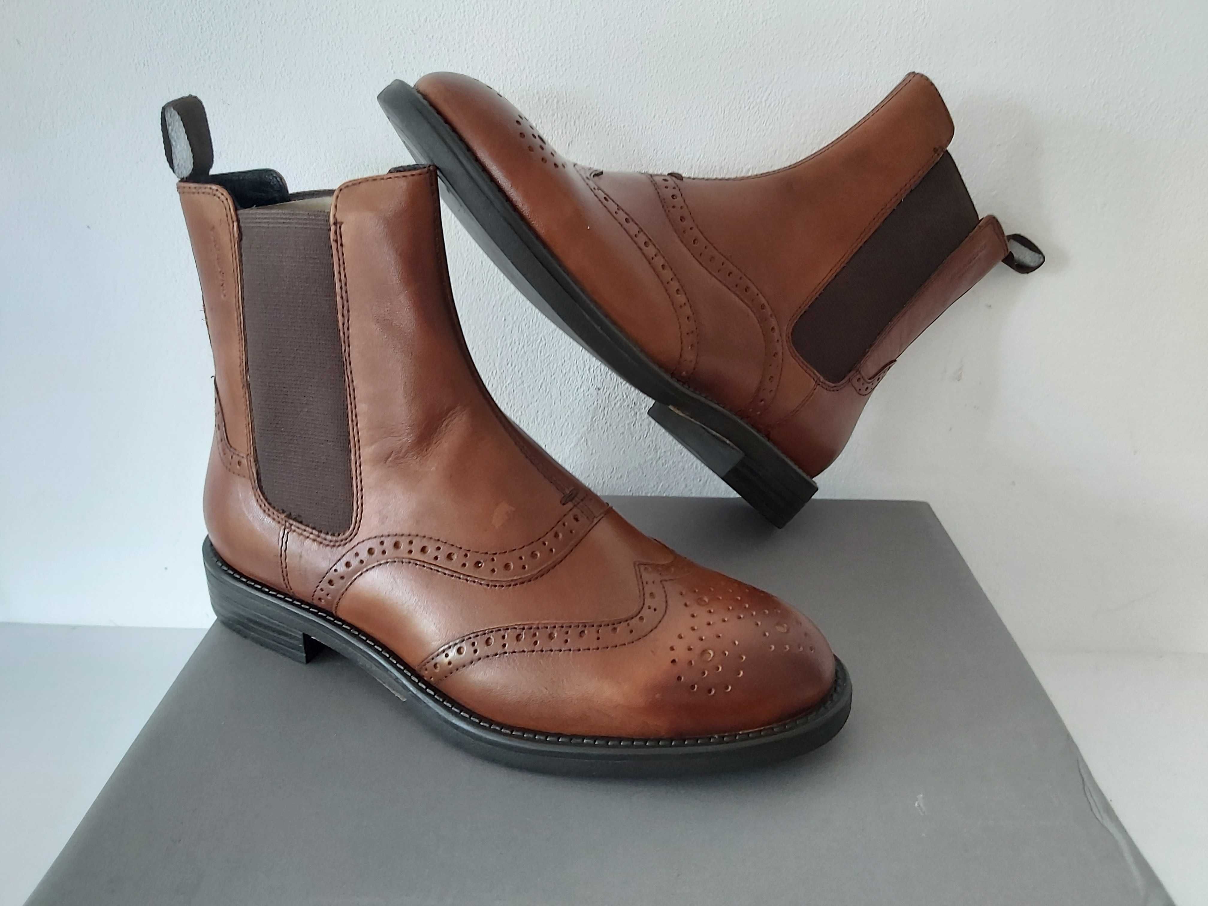 Buty sztyblety VAGABOND botki koniakowe 36