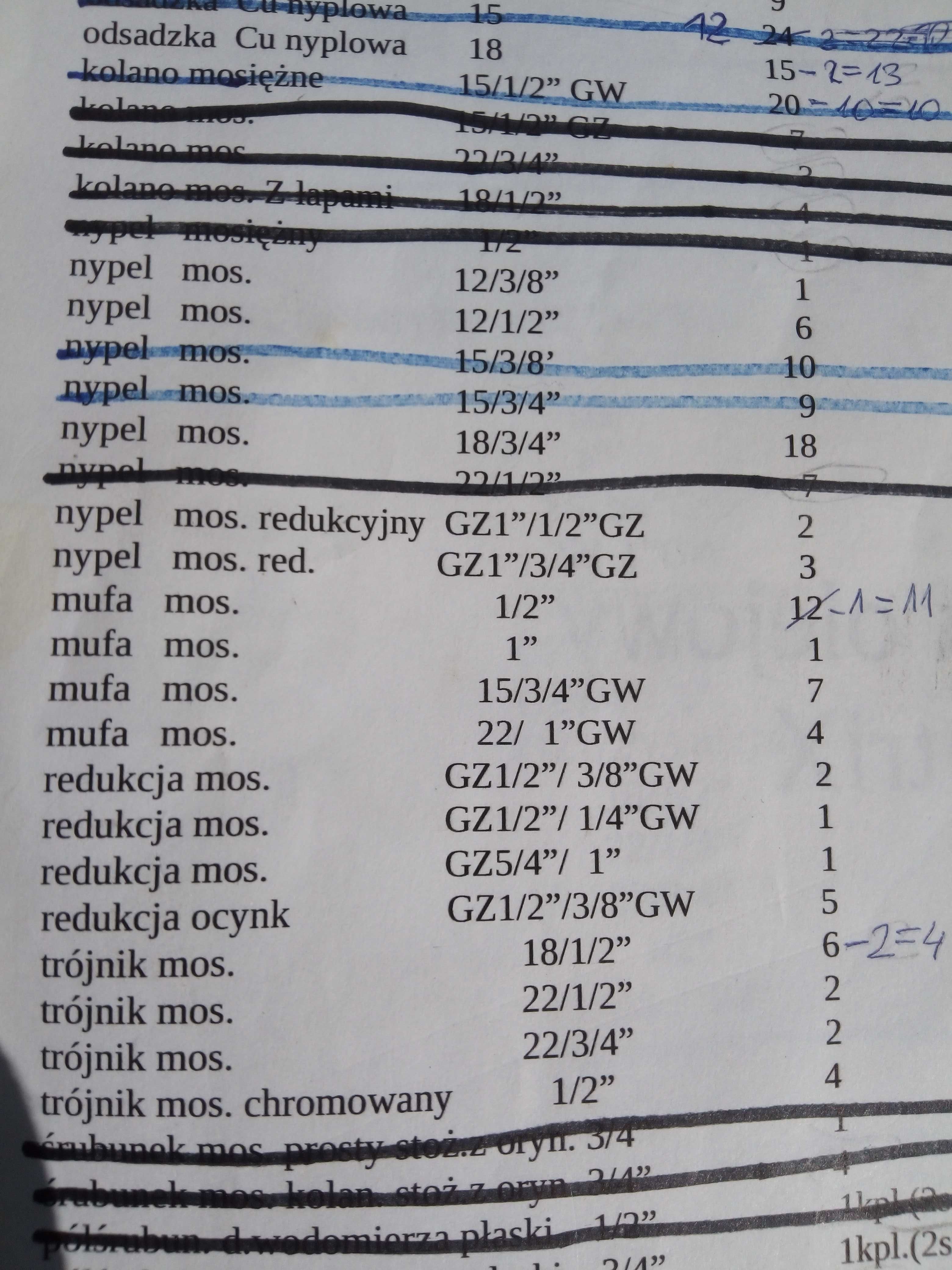 armatura mosiężna
