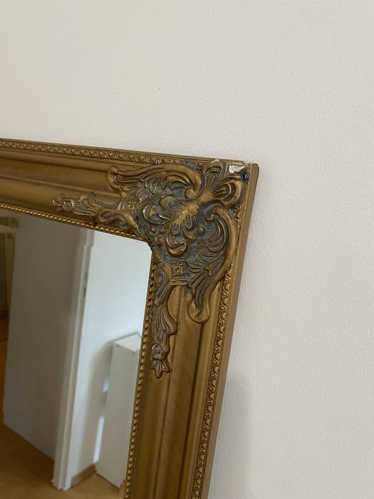 Listro Jysk Nordborg 72x162 cm zlota rama ozdobna dekoracyjna