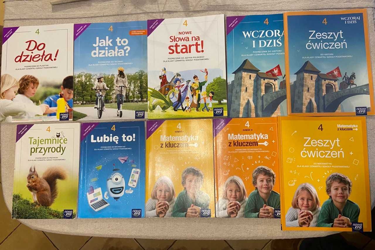 PODRĘCZNIKI do klasy 4 szk. podstawowej NOWA ERA