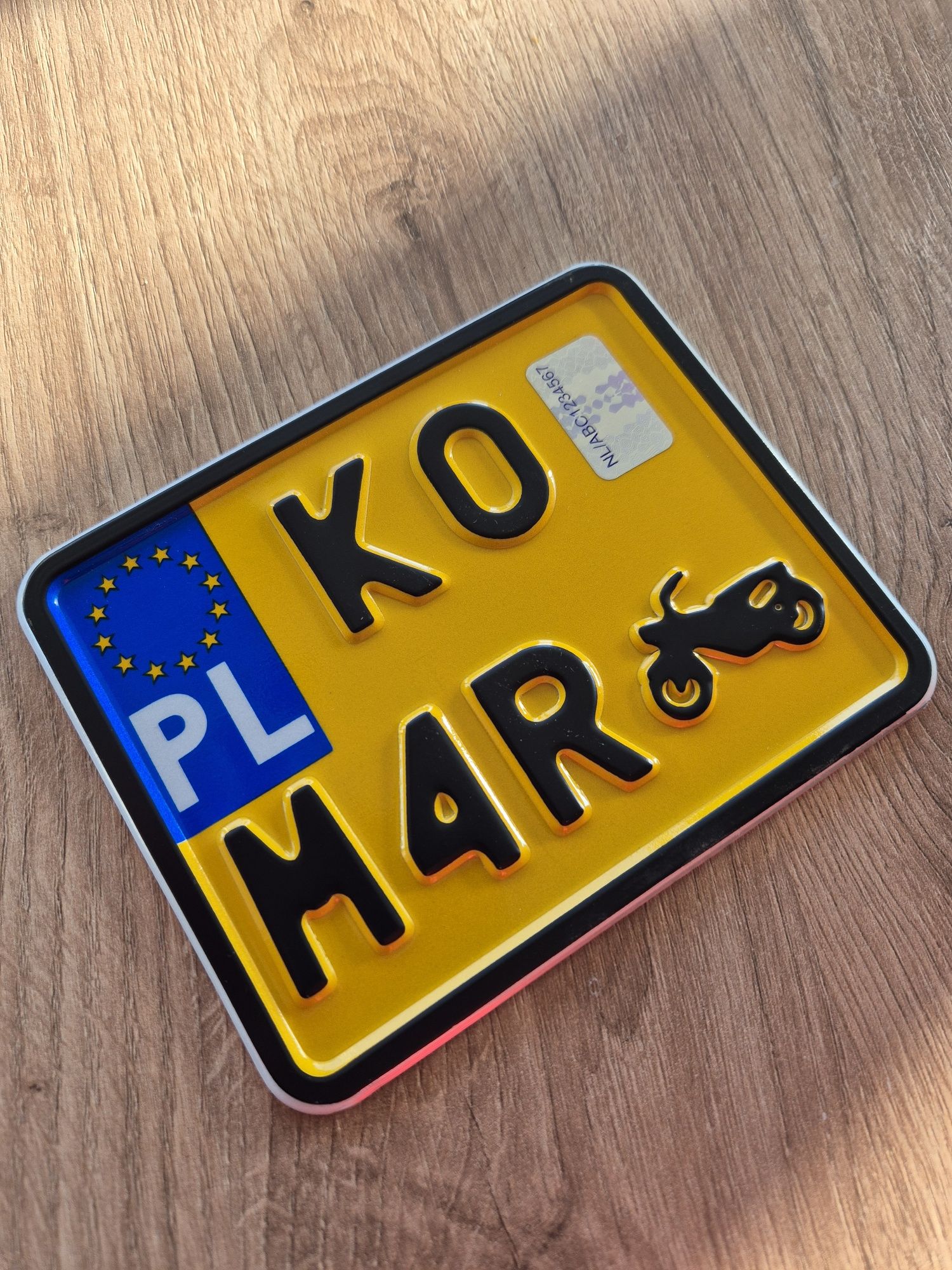 Tablica Kolekcjonerska KOMAR Romet Nowy Zabytkowa Rejestracyjna #1
Tab