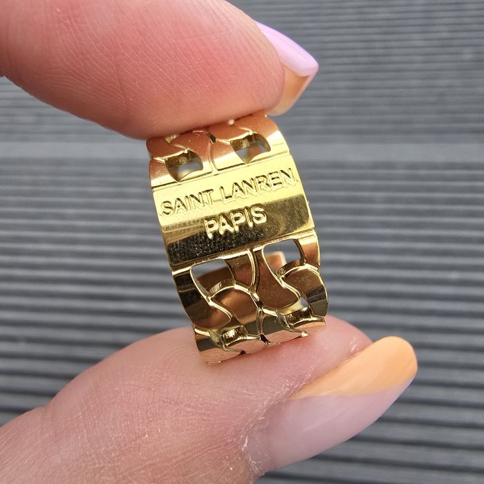 Pierścionek szeroka obrączka SaintLaurent