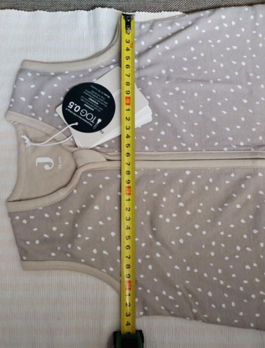 Jollein śpiworek niemowlęcy do 6 m letni beżowy Spickle Nougat 70 cm