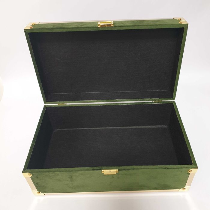 CAIXA DE MADEIRA 23674 GREEN 41x24x17 CM.