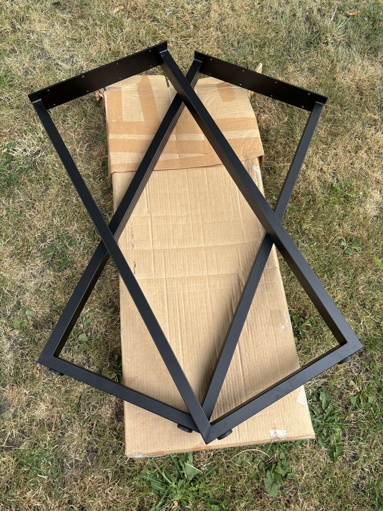 Zestaw 2 metalowych nóg stołowych 105 cm, Homtone